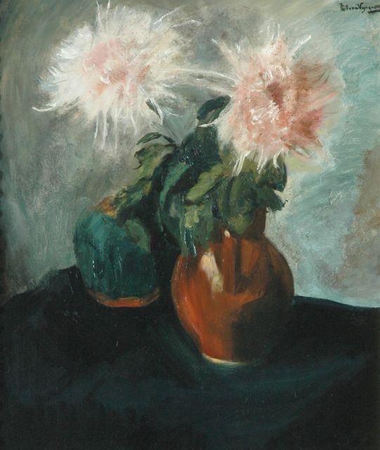 Piet van Wijngaerdt | Chrysanthemum, Öl auf Leinwand, 80,0 x 68,2 cm, signed u.r.