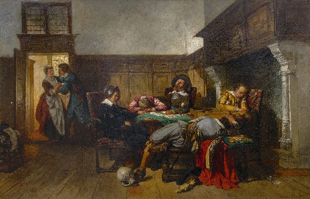 Herman ten Kate | Liebe ist wach wenn andere schlafen, Öl auf Leinwand, 76,2 x 115,4 cm, Unterzeichnet r.u.