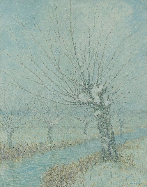 William Henry Singer | The First Snow, Holland, Öl auf Holzfaser, 50,5 x 40,0 cm, Unterzeichnet u.r. und im Verso datiert 1933