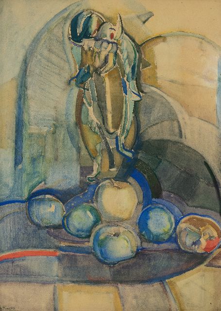 Herman Kruyder | Stillleben mit Äpfeln, Aquarell auf Papier, 62,0 x 43,0 cm, Unterzeichnet u.l. und zu datieren um 1916-1922