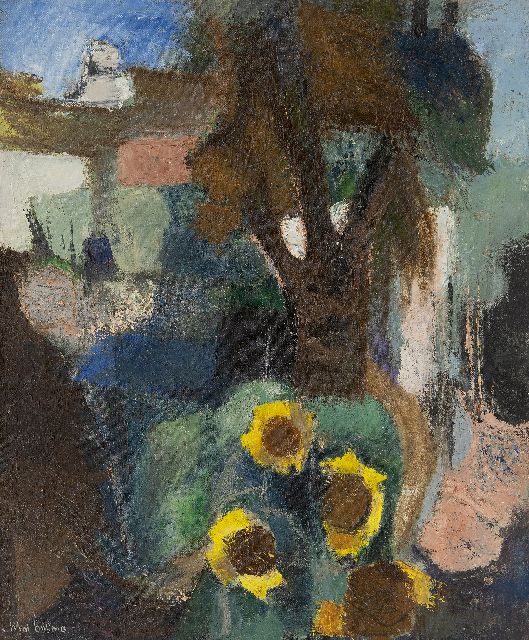 Wim Bosma | Garten, Öl auf Leinwand, 55,3 x 45,7 cm, Unterzeichnet u.l.