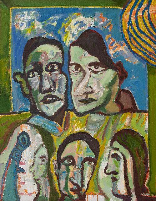 Lucebert | Die Wahlverwandtschaften (Elective affinities), Öl auf Leinwand, 90,2 x 70,0 cm, Unterzeichnet u.r. und datiert '90