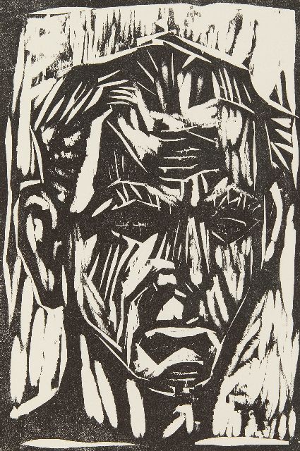Otto Dix | Selbstbildnis, Holzstich, 20,8 x 14,3 cm, zu datieren 1960