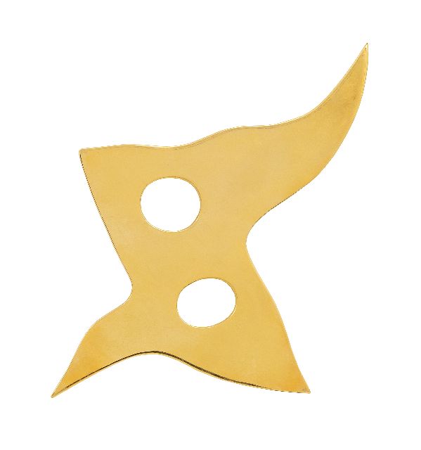 Jean Arp | Masque Oiseau, gold-plated brass, 15,5 x 21,3 cm, Unterzeichnet mit Stempel 'ARP' und zu datieren um 1968