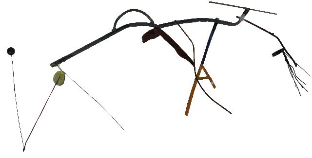 Auke de Vries | Modell für das Nederlands Architectuur Instituut, Rotterdam, metal and iron wire, 30,0 x 75,0 cm, zu datieren um 1992-1993