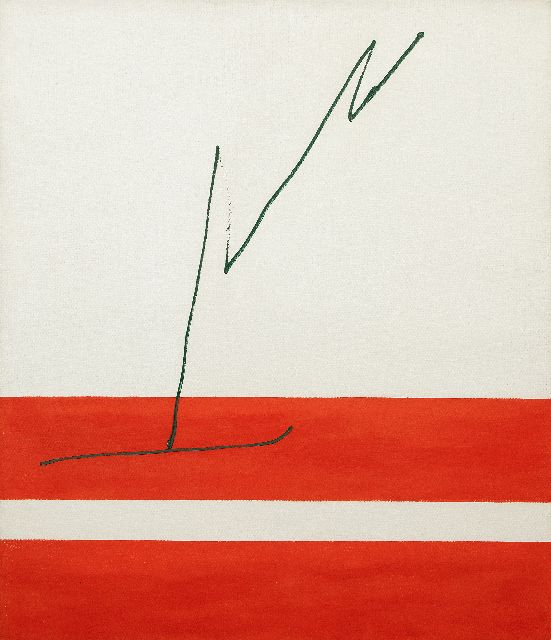 Hussem W.F.K.  | Komposition, Öl auf Leinwand 140,8 x 120,0 cm, Unterzeichnet auf dem keilrahmen mit demKkünstlerstempel und datiert im Keilrahmen 1974