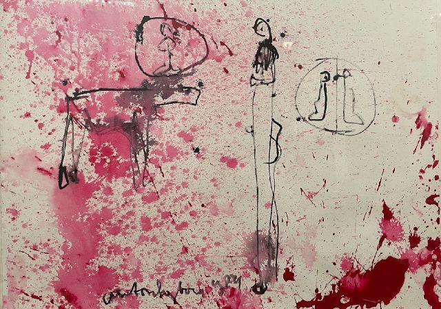 Anton Heyboer | Ohne Titel, Tinte und Aquarell auf Papier, 78,5 x 107,5 cm, Unterzeichnet u.m. und datiert 1984