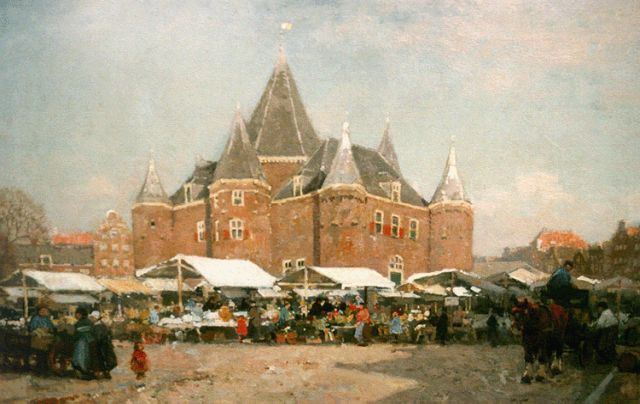 Cornelis Vreedenburgh | A view of the Waag, Amsterdam, Öl auf Leinwand, 51,0 x 75,3 cm, signed l.l. und dated 1920