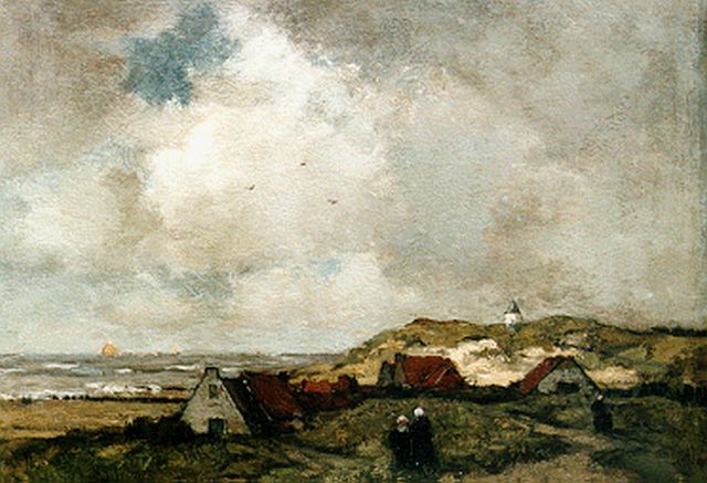 Théophile de Bock | A dune landscape, Öl auf Holz, 40,2 x 52,8 cm, signed l.r.