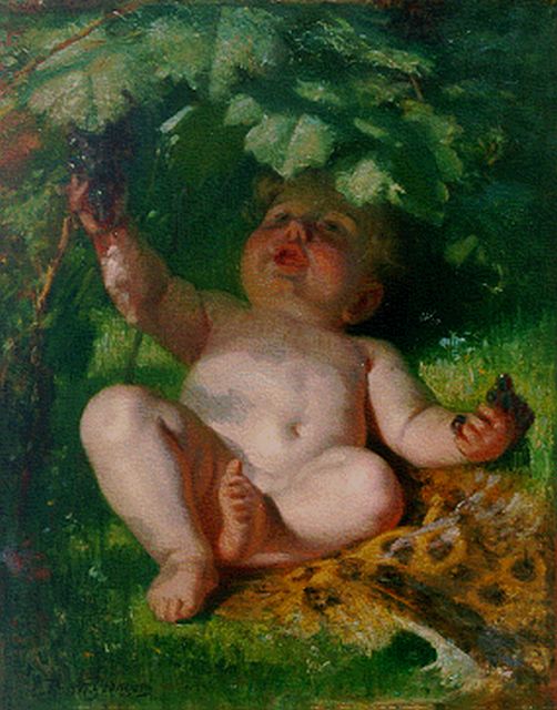 Edouard Rosset-Granger | l' Enfant au Raisin, Öl auf Leinwand, 51,5 x 41,5 cm, signed l.l.