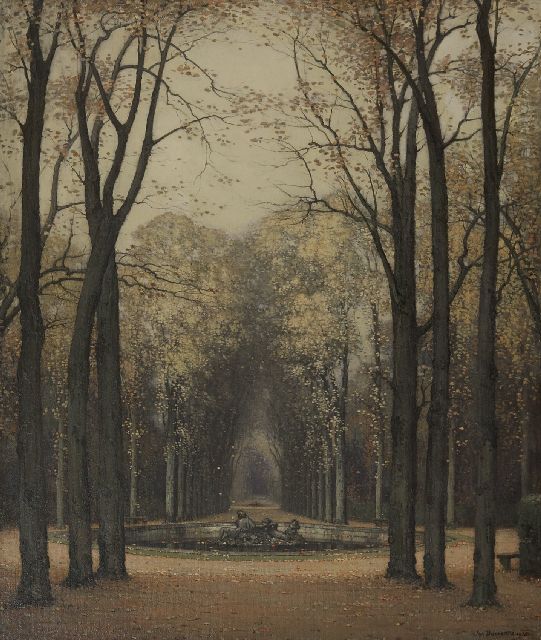 Jan Bogaerts | Herbst im Park von Versailles, Öl auf Leinwand, 65,4 x 55,8 cm, Unterzeichnet u.r. und datiert 1913
