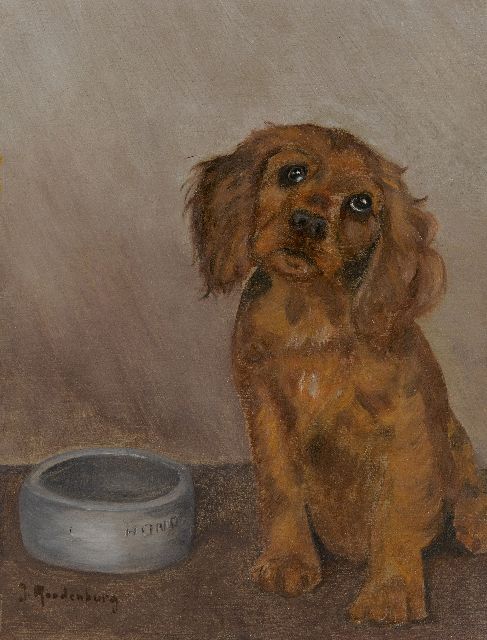 Johannes Carolus Roodenburg | Zeit für das Essen, Öl auf Holz, 31,9 x 24,5 cm, Unterzeichnet u.l.