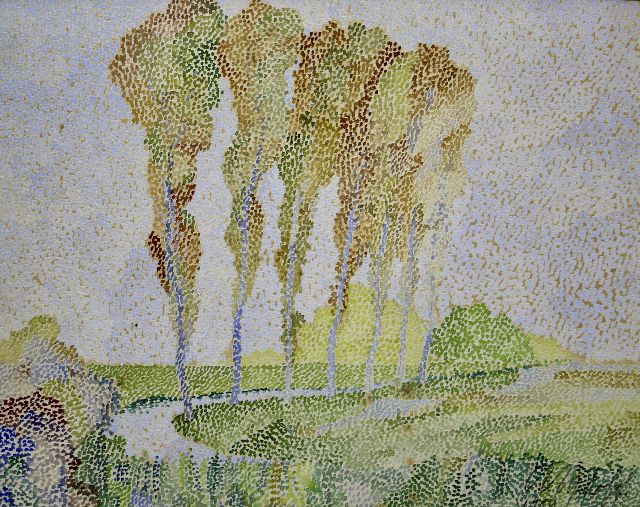 Europese School, 20e eeuw   | Herbstlandschaft, Aquarell auf Papier 21,0 x 27,5 cm, Unterzeichnet u.r. und datiert 1909