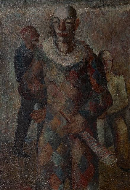 Jan van Heel | Clowns, Öl auf Leinwand, 100,1 x 70,3 cm, Unterzeichnet u.m. und zu datieren um. 1945