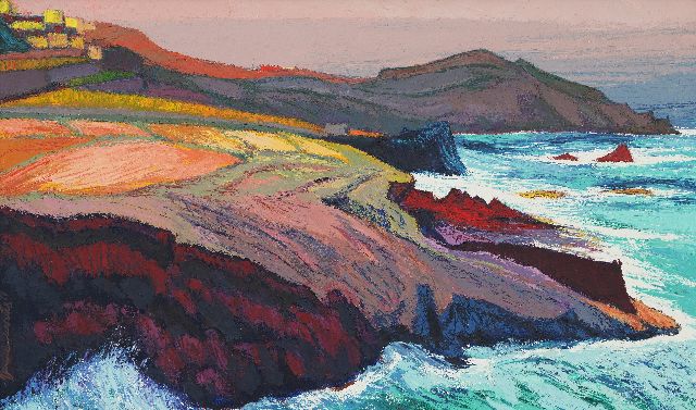 Jannes de Vries | Teneriffa Vulkanlandschaft, Öl auf Leinwand, 60,0 x 100,0 cm, Unterzeichnet u.l. und datiert 1977
