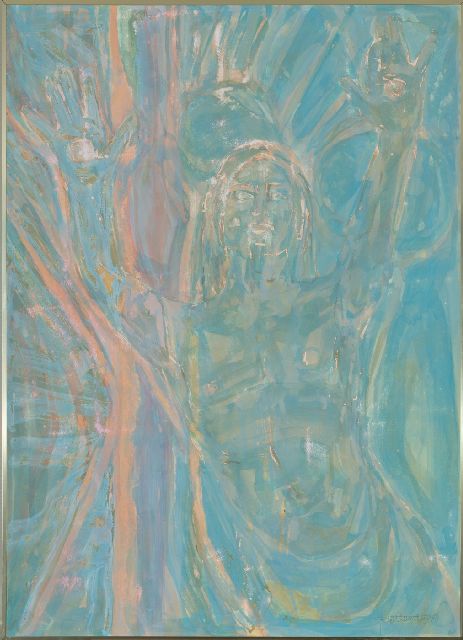 Ido Pieter Vunderink | Ohne Titel, Aquarell auf Papier, 138,5 x 98,5 cm, Unterzeichnet u.r.
