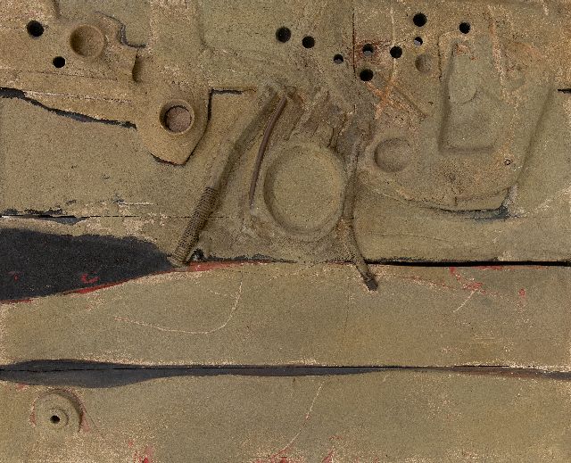 Jaap Wagemaker | Structure en sable, mixed techniques, 52,5 x 65,0 cm, Unterzeichnet u.r und datiert '61