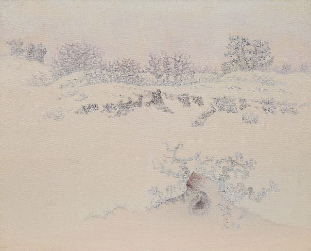 Zondag J.  | Winter in Soesterduinen, Öl auf Leinwand 81,3 x 100,4 cm, Unterzeichnet u.r. und im Verso datiert 1937