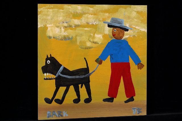 Tim Brown | Bark, Acryl auf Holz, 38,0 x 36,0 cm, Unterzeichnet u.r. mit Initialen