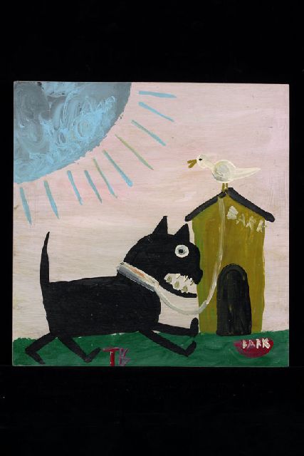 Tim Brown | Bark, Acryl auf Holz, 40,0 x 40,0 cm, Unterzeichnet u.M. mit Initialen