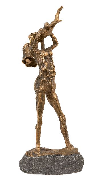 Jits Bakker | Glück (Mutter und Kind), Bronze, 30,2 x 11,8 cm, Unterzeichnet auf der Basis