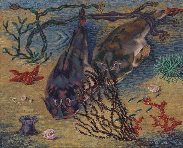 Frieda Hunziker | Flughähne, Öl auf Leinwand, 41,0 x 50,7 cm, Unterzeichnet u.r. und datiert 12/41