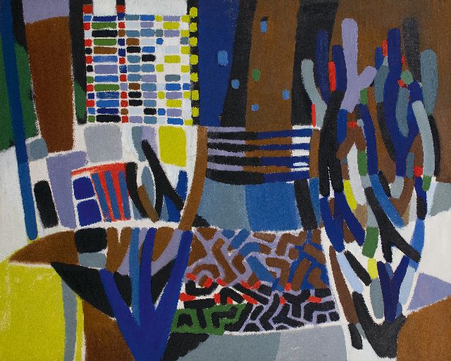 Frieda Hunziker | Curaçao bei Nacht, Öl auf Leinwand, 99,8 x 124,9 cm, zu datieren 1954