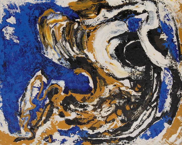 Frieda Hunziker | Welle, Öl auf Leinwand, 80,2 x 100,2 cm, zu datieren 1964