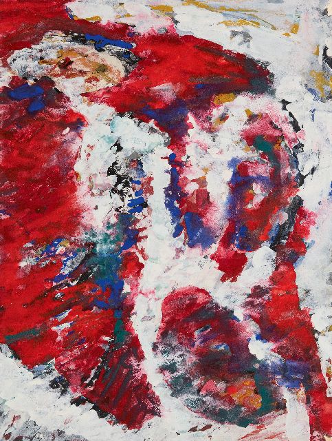 Frieda Hunziker | Vorstudie zum letzten Gemälde, Gouache auf Papier, 49,0 x 36,9 cm, Unterzeichnet im Verso und zu datieren 1966