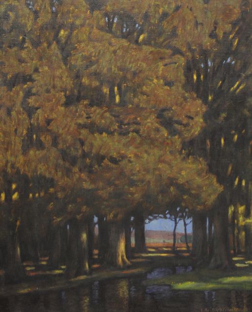 Holleck-Weithmann K.  | Der dunkle Wald, Öl auf Leinwand 94,7 x 77,0 cm, Unterzeichnet u.r. und datiert 1911
