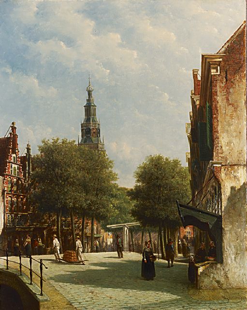 Petrus Gerardus Vertin | Käseträger in Alkmaar, Öl auf Leinwand, 62,3 x 50,0 cm, Unterzeichnet u.r. und datiert '73