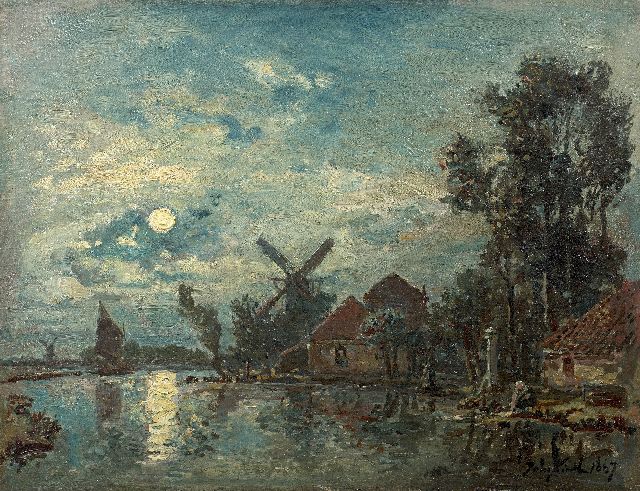 Johan Barthold Jongkind | x, Öl auf Leinwand, 33,0 x 43,0 cm, Unterzeichnet u.r. und datiert 1867