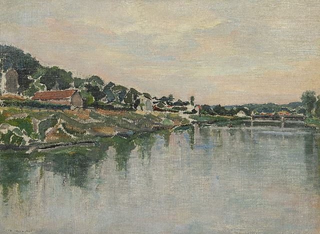Piet Mondriaan | Das Seine Ufer, Öl auf Leinwand, 54,2 x 73,1 cm, Unterzeichnet u.l. und zu datieren 1931