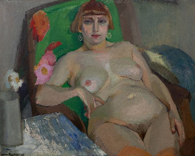 Harrie Kuijten | Weibliche Akt, Öl auf Leinwand, 66,2 x 81,0 cm, Unterzeichnet u.l. und datiert '25