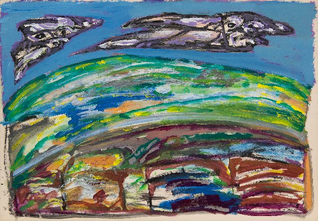 Lucebert | OhneTtitel, Gouache auf Papier, 70,0 x 100,9 cm, Unterzeichnet u.r. und datiert '78.XII.20