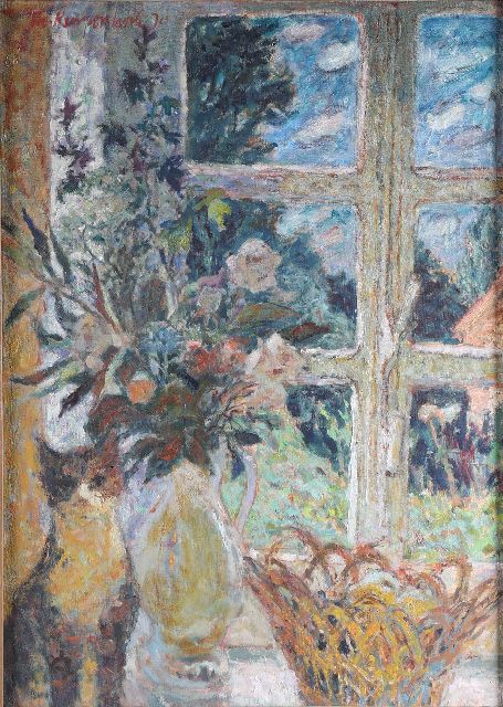 Theo Kurpershoek | Blumenstillleben auf der Fensterbank, Öl auf Leinwand, 77,8 x 56,3 cm, Unterzeichnet o.l. und datiert  '70