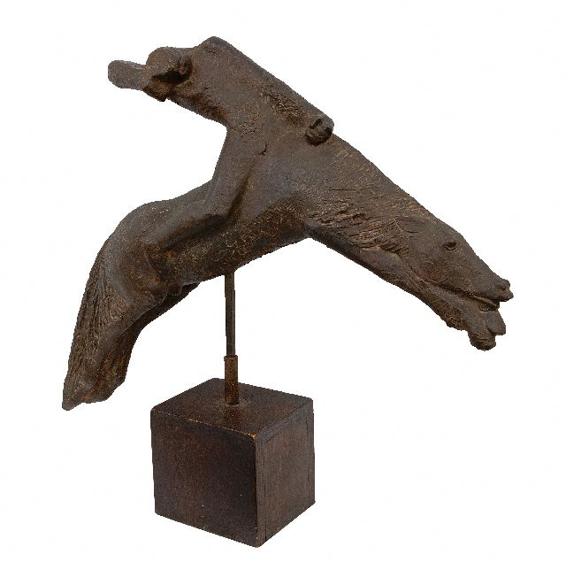Fred Carasso | Reiter zu Pferd, Bronze, 58,0 x 56,0 cm, Unterzeichnet auf dem Schwanz und datiert 1954