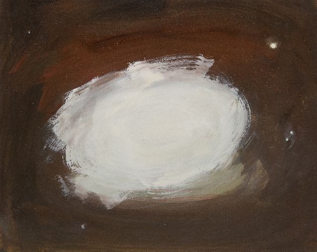 Eugène Brands | Galaxy, Gouache auf Papier, 37,8 x 47,2 cm, Unterzeichnet im Verso und im Verso datiert 1992