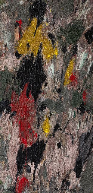 Willy Boers | Stil bewegen (Leise bewegen), Öl auf Masonit, 61,5 x 29,5 cm, Unterzeichnet l.u. und datiert '57