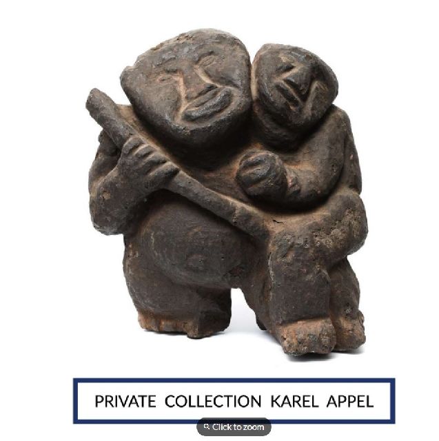 Onbekend | Zwei Figuren (Mutter und Kind), Keramik, 50,0 x 44,0 cm