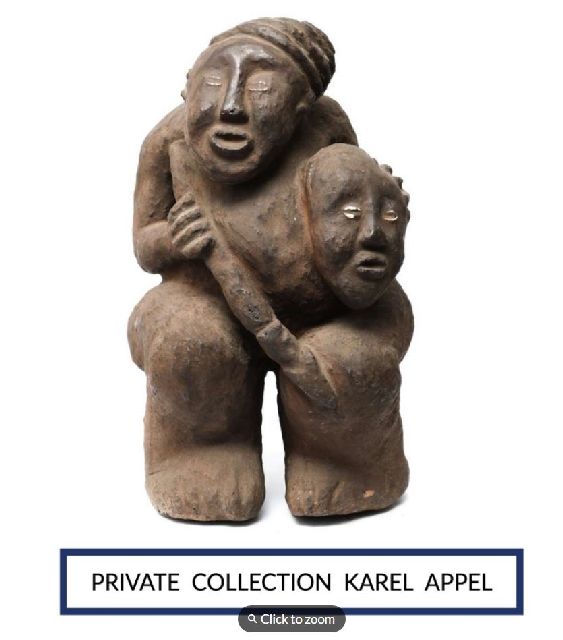 Onbekend | Zwei Figuren, Keramik, 58,0 x 32,0 cm