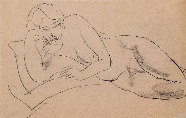 Harrie Kuijten | x, Zeichnung auf Papier, 56,0 x 36,0 cm, Unterzeichnet u.l.