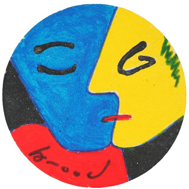 Herman Brood | Bierdeckel, Unterzeichnet u.l.