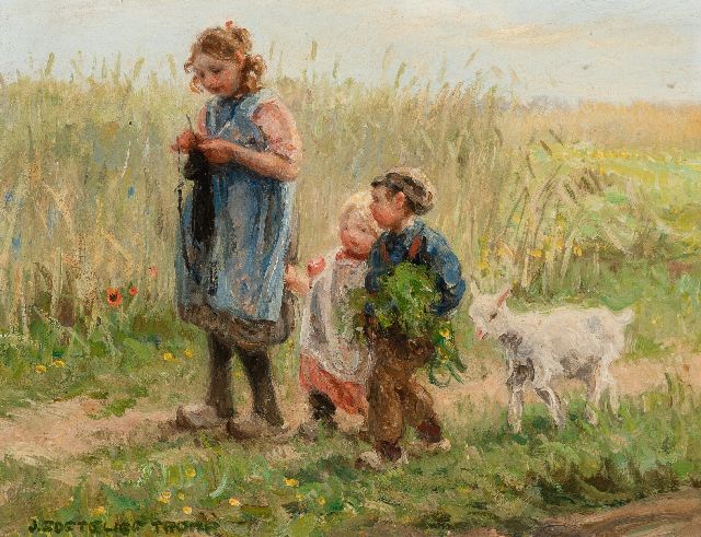 Jan Zoetelief Tromp | x, Öl auf Holz, 24,4 x 32,4 cm, Unterzeichnet u.l.