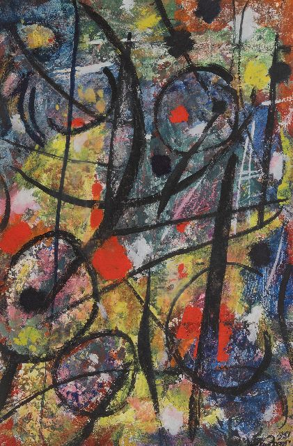 Willy Boers | Ohne Titel, Gouache auf Papier, 54,0 x 36,5 cm, Unterzeichnet u.r. und datiert 1951