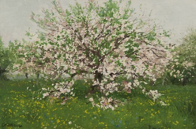 Schaap E.R.D.  | Frühling, Öl auf Leinwand auf Holz 34,0 x 49,2 cm, Unterzeichnet l.u.