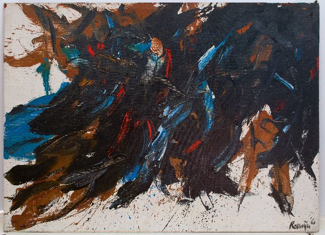 Gust Romijn | Komposition, Öl auf Leinwand, 110,2 x 150,5 cm, Unterzeichnet u.R. und datiert 60