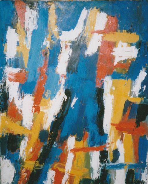 Gust Romijn | x, Öl auf Leinwand, 118,0 x 80,0 cm, Unterzeichnet u.r. und datiert 1955