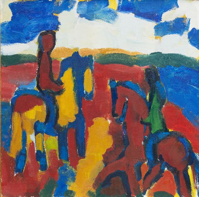 Benner G.  | x, Öl auf Leinwand 90,0 x 90,0 cm, gesigneerd verso und te dateren 1977