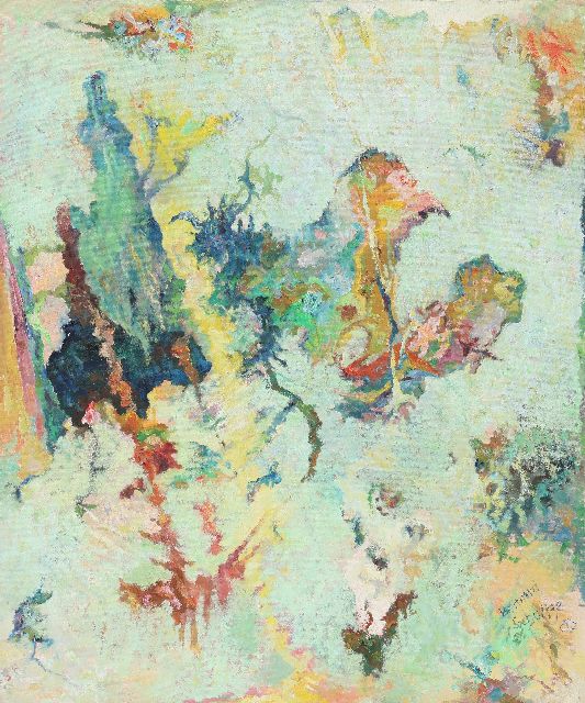 Bernard Schultze | Wie Ostern, Öl auf Leinwand, 119,5 x 100,0 cm, Unterzeichnet u.r. und datiert '87